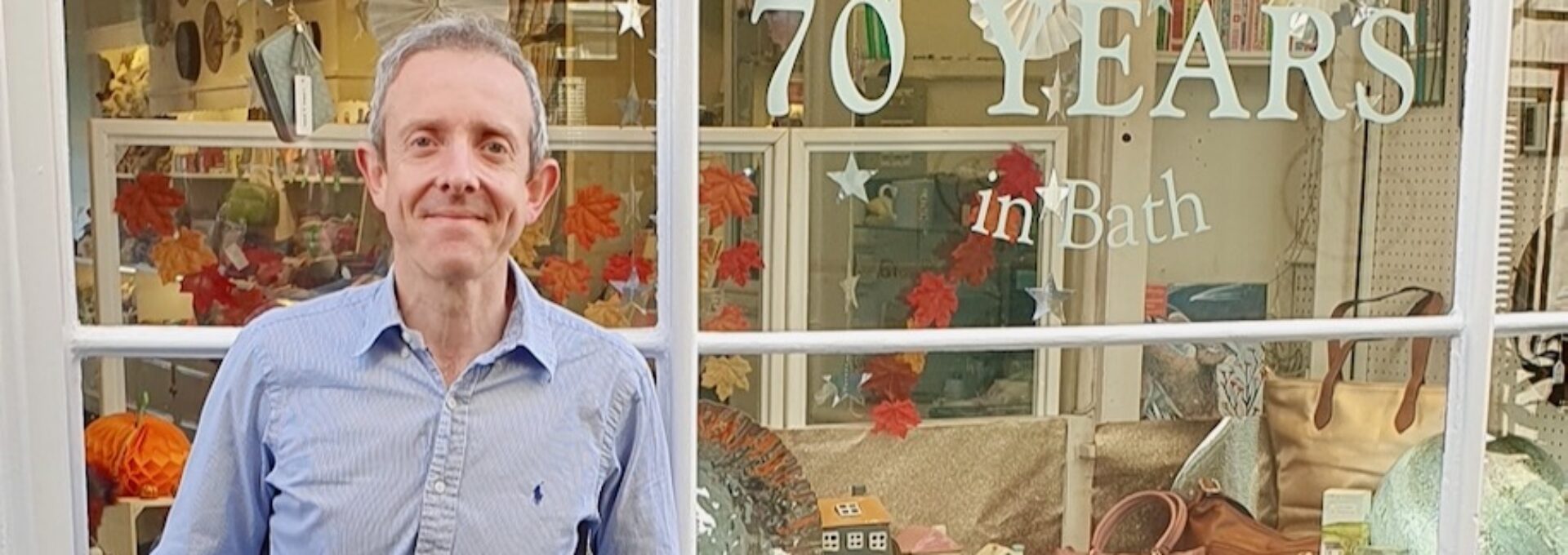 Guy Douglas at The Silver Shop of Bath, Welcome to Bath feature 2024