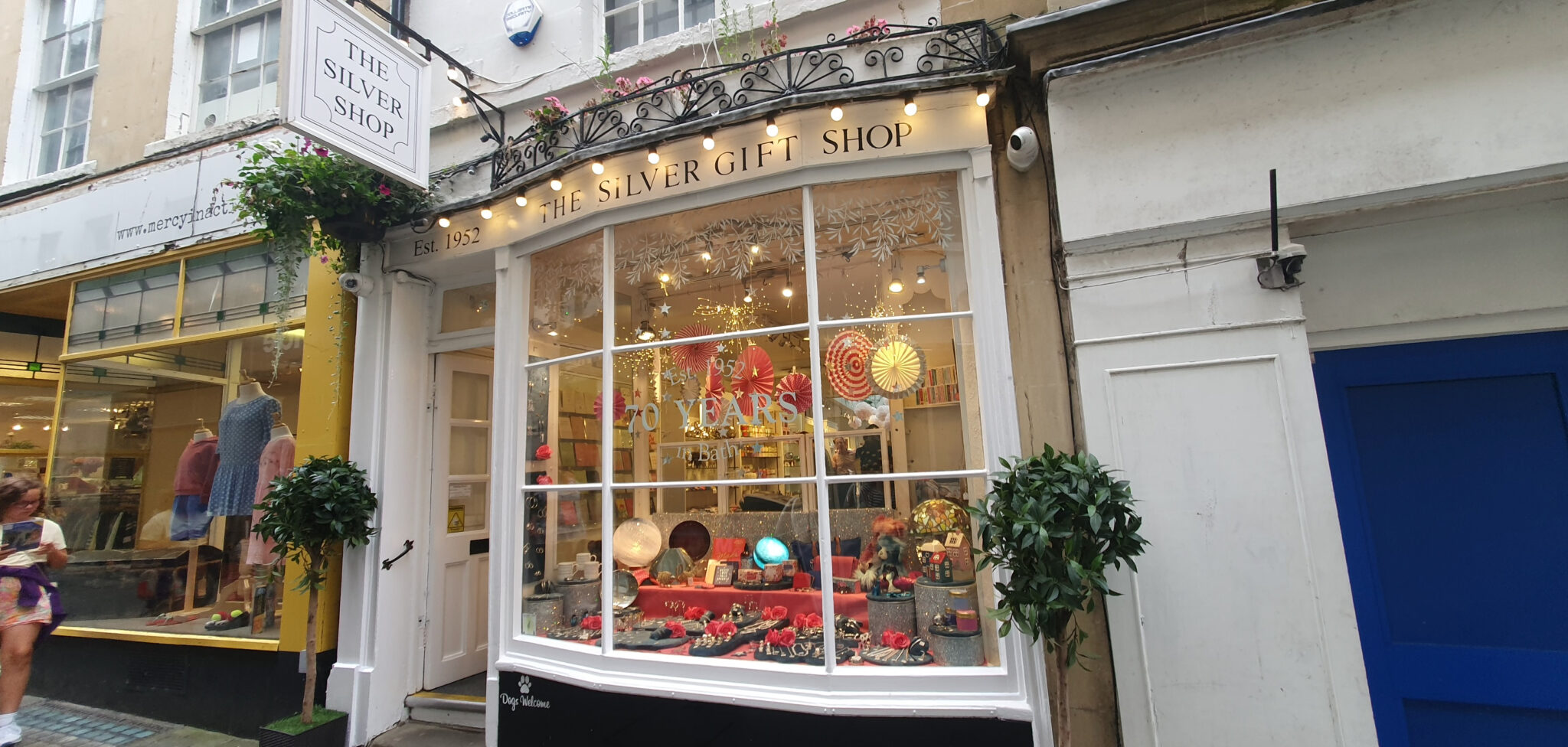 The Silver Shop of Bath shopfront on Union Passage